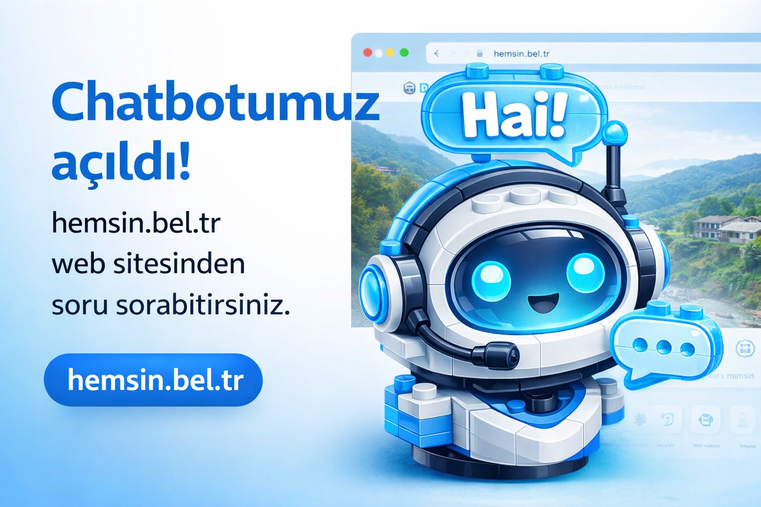 Hai! ile Tanışın: Hemşin Belediyesi Dijital Asistanı Yayında